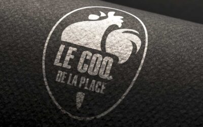 Le coq de la place, logo à Rodez